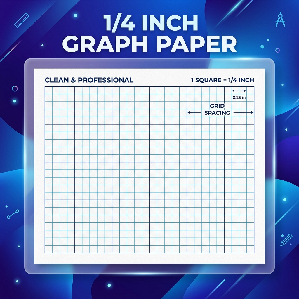 Blank 1/4 Inch Graph Paper